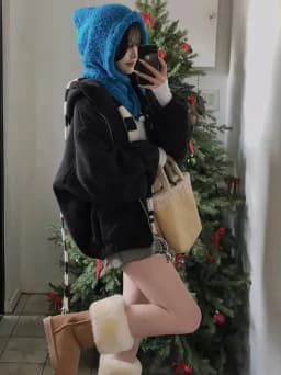 Korean Style Soft Sweet Temperament Loose Zipper Fluffy Warm Hoodie Jacket Women's Winter 2025 Fashion Casual Streetwear