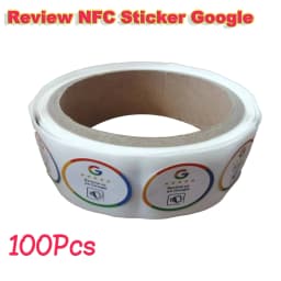 10/30/100Pcs Waterproof Google Review Stickers 504Bytes NFC215 Chip NFC Tap Review Sticker Boost Your Reviews Sticker NFC Tags