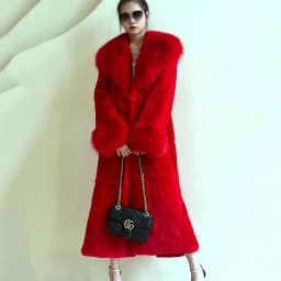 Women's Parker Winter Fur Warm Large Size Solid Color Fur & Faux Fur Women New Casual Long Sleeve Temperament Women Fur Coat Y72