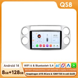 9'' AI Intelligent System Car Radio for VW Volkswagen Tiguan 1 NF GPS Wireless CarPlay Android Auto 4G 2 Din 2din Autoradio WIFI