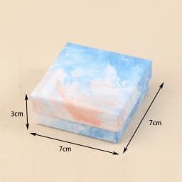 1Pcs Ink Cloud/Marble/Internet Celebrity Paper Box Kraft Paper Handbag Charm Bracelet Necklace Pendant Jewelry Display Gift Box
