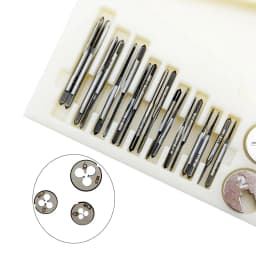 Mini Tap and Die Set M1 to M2.5 Metric Precision Threading Tool Kit for Watch Repair Craft Making Hobbyists Jewelry Tools