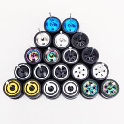 10 Sets 1/64 Alloy Car Wheels Pack Tires Diameter 9.8mm/11mm/12mm/13mm/14mm for Hot Wheel/Matchbox/Domeka/Tomy 1:64 Car Model