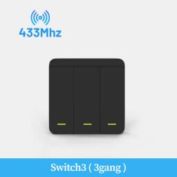 Wireless ON OFF Switch RF433 Module Remote Control Light Switch 1/2/3 Gang Wall Switch for Light Bulb Chandelier 10A 110V 220V