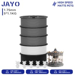 JAYO 3D PETG/ High Speed Matte PETG / PLA Classic Printer Filament 1.75mm 3D Printer Filament 5.5KG Neatly Wound PETG for 3D