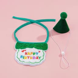 Pet Birthday Party Hat Bib Set Cute Cat Dog Birthday Celebration Scarf Dress Up Kitten Puppy Costumes Gift Pet Accessories