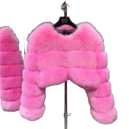 Women Faux Fox Fur Coat Solid Short Jacket V Neck Solid Long Sleeve Thick Warm Fur Office Lady Elegant Casual 2026 Autumn Winter