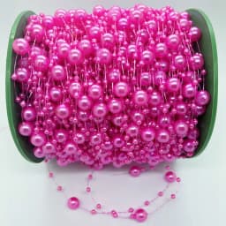 5/10yards 3-8mm Fishing Line Artificial Pearls String Beads Chain for Diy Christmas Tree Wreath Decoration Party Supplies