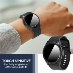 Tempered Glass+Cover for Samsung Galaxy watch 6/7 Case 44mm 40mm PC Anti-Spy Shockproof Overall Protective Cover Galaxy watch 6