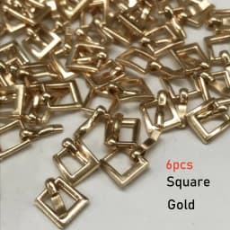 6PCS 7*8MM Mini Tri-glide Buckle Belt Buckle Doll Bag Buckles Ultra-small Diy Doll Buckle Shoes Clothes Accessories
