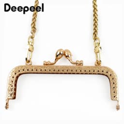 2Pcs 85-200mm Metal Embossed Pattern Purse Frame Square Bag Handle Handbag Kiss Clasp Lock Buckle Bracket Hardware Accessories