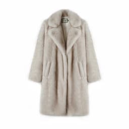 Neo Mint Slouchy Chic Gradient Long Eco Faux Fur Coat Women Winter Thick Warm Fluffy Fox Fur Jacket Brand Fashion Girls Overcoat