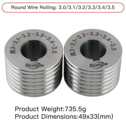 Rolling Mill Auxiliary MOLDS for Bracelet Rolling Machine Round Oval Flat Profiles