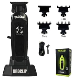 Professional Electric Hair Clipper BRD 106 with Base 7500RPM Hair Trimmer for Man DK-078 DLC Blade 7200RPM Barber Shop 2PC Set