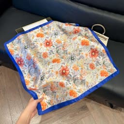 70*70cm Women's Square Silk Scarf Soft Satin Polka Dot Wrap Foulard Lady Neckerchief Bandannas Hair Skinny Tie Hijab Shawls