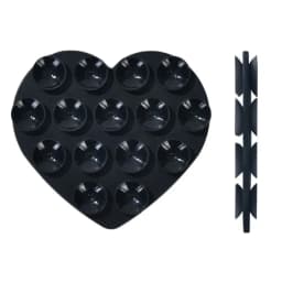 Heart-shape Sucker Support Silicone Sucker Strong Adsorption Mobile Phone Fixed Pad Hand-Free Washable Suction Cup Bracket