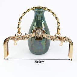 1Pc Deepeel Retro Square Embossed Bag Handles Metal Handmade Sewing Brackets Kiss Clasp Handbag Purse Frame Handle Accessories