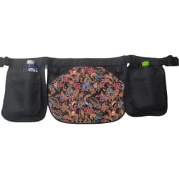 Ethnic Pattern Portable Waist Bag Waterproof Oil-resistant Adjustable Belt Apron Large-capacity Polyester