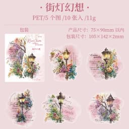10pcs/lot Kawaii Stationery Stickers Idyllic Chapter Diary Planner Decorative Sticker Scrapbooking Journal DIY Craft
