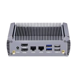 Topton FU02 Fanless Mini PC AMD Ryzen 7 7730U 5825U R5 5625U 4500U Gaming Computer Dual LAN Firewall 2*HDMI2.0 NVMe DDR4 WiFi6