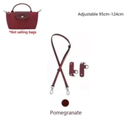 Leather Replacement Crossbody Bag Strap Fit for 2024 New Longchamp mini shoulder strap without punching modification