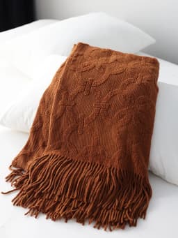 Bed Runner Cozy Comfort Blanket Knitted Bedspread Soft Sofa Chair Throw 130x240 Warm Home Decorations