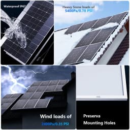 Premium 1000W-3000W 18V Solar Power System Featuring Commercial-Grade Rigid Waterproof Construction & Reinforced Glass