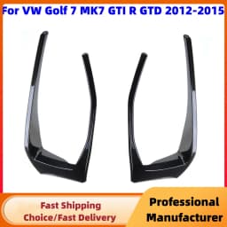 1Pair Rear Bumper Splitter Canard For VW Golf 7 7.5 MK7 MK7.5 GTI R GTD R400 2012-2020 Rear Tail Lamp Spoiler Brake Lamp Trim