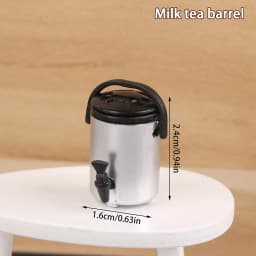 1:12 Dollhouse Miniature Beverage Shop Workbench Simulation Blender Coffee Grinder Toaster Oven Ice Cream Machine Model DIY Toys