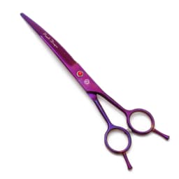 Purple Dragon Dog Grooming Scissors 6.5" 7" Stainless Up Curved Scissors Professional Pet Shears Chunker Thinning Scissors Z3002