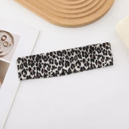 New High Elasticity Leopard Print Headband Wide-brimmed Sweat Absorbing Sports Headband Breathable Yoga Headband Sports