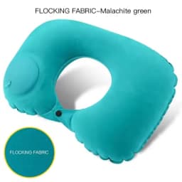 U-Shaped Inflatable Travel Pillow Portable Air Neck Support Cushion Comfortable Sleeping Press to inflate pillow neck pillow