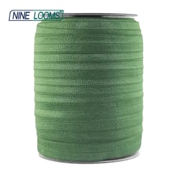 NINE LOOMS Plain Shiny Fold Over Elastics FOE 5/8" 15mm Spandex Band Tape Hair Tie Headband DIY Sewing Trim 50 100 Yard by Spool