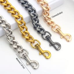 Thick Purse Chain Replacement Women Bag Handles Shoulder Strap DIY Bag Part Accessories Purse Extender Chain
