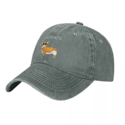 Incorgnito Corgi Dog Pun Washed Denim Baseball Cap Adjustable Unisex Casual Outdoor Hat