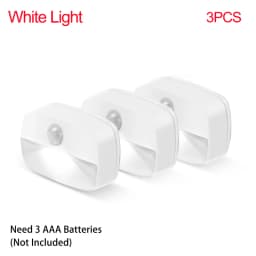 Auto ON/OFF LED Smart Night Lamp Under Cabinet Light PIR Motion Sensor Kitchen Bedroom Light for Night Cupboard Closet Stairs
