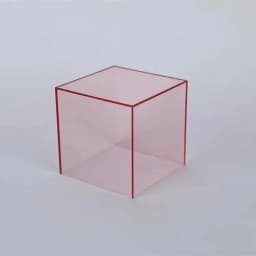 Customized Colorful 6x6cm Acrylic Cube Box Display Stand Rack for Cosmetics Jewelry Figures Toys Collectibles Display Riser Tray