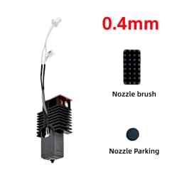 Nano-Coating Upgraded Hotend For Snapmaker U1 Hot End 0.2 0.4 0.6 0.8mm 24V48w Ceramic Block Kit High Flow J Head For u1 printer