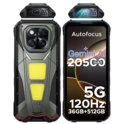 DOOGEE V Max Play Phone with projector, battery 20500mAh, double camping lamp, 36 GB of RAM (16 + 20), 512