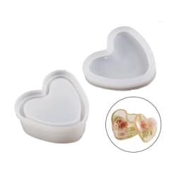 DIY Crystal Epoxy Resin Jar Mold Storage Box Lid Silicone Mould for DIY Jewelry Making Candy Box Container Casting Tool