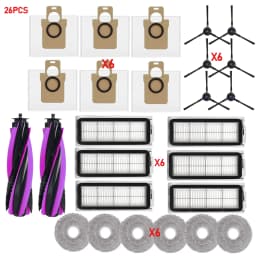 Accessories For JONR P20 PRO T5 PRO Vacuum Cleaner Main Roller Brush Side Brush HEPA Filter Mop Cloth Dust Bag Parts