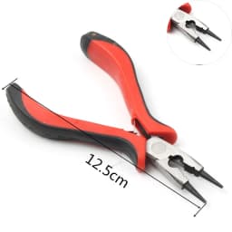 Black Handle Long Nose Mini Pliers Round Flat Long Nose Bent Nose Pliers For Jewellery Making Diy Crafts Necklace Bracelet Tools