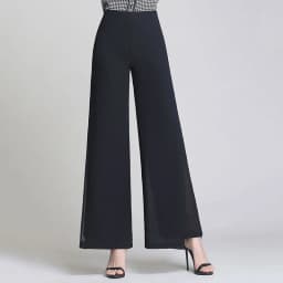 Double Layer Chiffon Wide Leg Pants Female Side Split Thin Pants 2026 New Spring Summer High Waist Trousers Ladies Casual pants