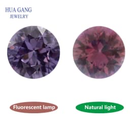 Synthetic Corundum Mixed Blue Red Yellow White Green Stone Gems Synthetic Stone Round Brilliant Cut High temperature wax inlay