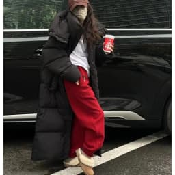 High-end Advanced Warm Extra Long Down Jacket Over The Knee 2026 New Winter Thickened Large Hooded Cotton Jacket for Women