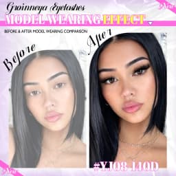 GROINNEYA Lashes Clusters Fluffy Volume Lash Clusters Bottom Lashes Wispy Eyelashes DIY Lash Extension Individual Lashes