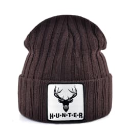 Knitted Skullies Beanie With Animals Patch Men Women Outdoor Casual Sport Hats Autumn Winter Solid Color Hip Hop Beanies