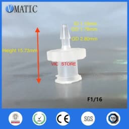 ‌Polypropylene Luer Lock Connector 10Pcs | 1/16'' Barbed Female Tapered Fitting for Syringe/Lab | Free Shipping