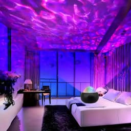 New LED Projector Night Light Starry Sky Atmosphere 7 Modes Remote Ocean Wave Light for Bedroom Decor Baby Lamp Home Kids Gift