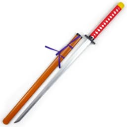 40inch Okkotsu Yuta Katana Real Size Katana Samurai Jujutsu Kaisen Wooden Ninja Knife Sabre Unsharp Anime Cosplay Prop Toy Gift